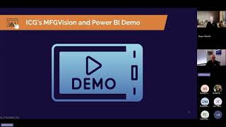 ICG's MFGVision and Power BI Demo