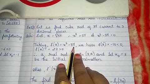 18MATDIP41.. Module-2(Examples on Newton Raphson method)