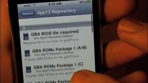 How to play GameBoy Advance on your iPhone, iPod Touch or iPad(iOS4)