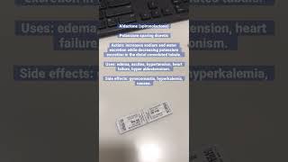 Medication of the Day. Aldactone (spironolactone). #nursing #cardiovascular