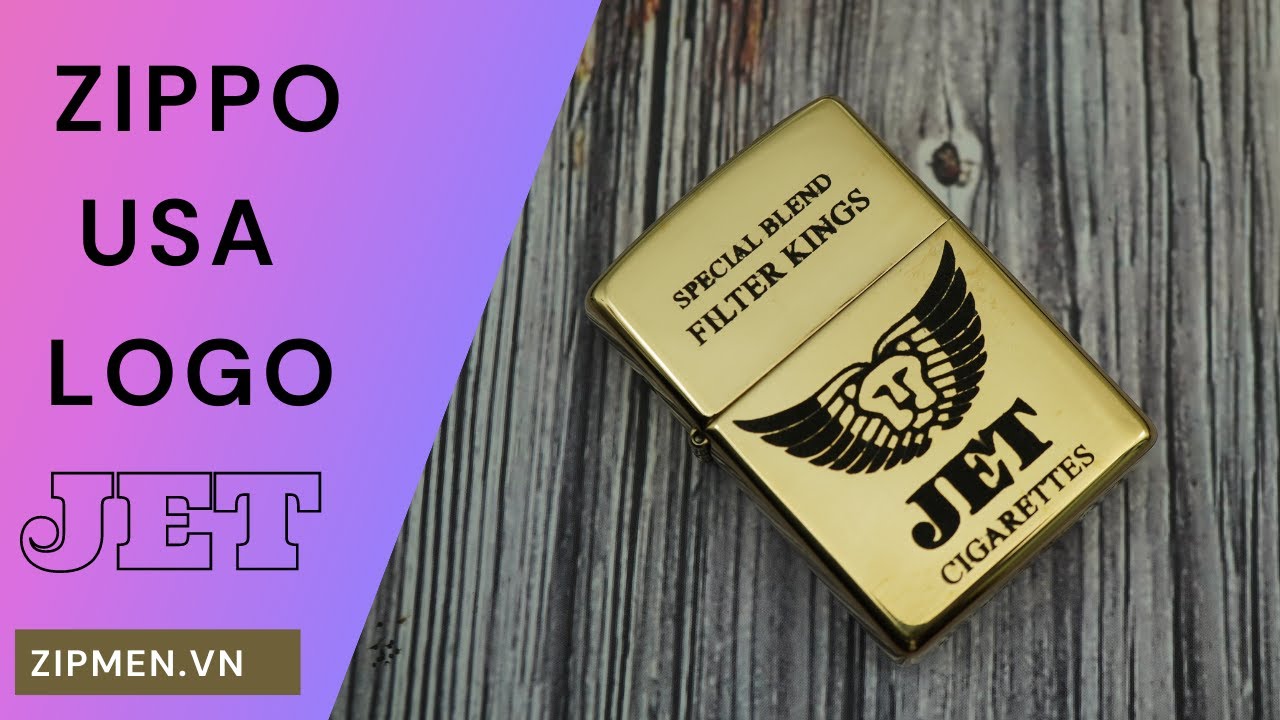 Hộp quẹt Zippo USA logo bao thuốc Jet | Bật lửa Zippo... - youtube