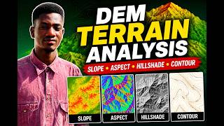 Terrain Analysis in ArcMap: Create Slope, Aspect, Hillshade & Contours from a DEM