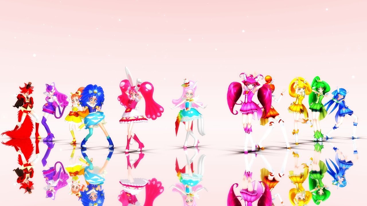 Mmd プリキュア Shubidubi Sweets Time シュビドゥビ スイーツタイム Precure Youtube