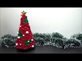 （フェルト）クリスマスの飾り　フェルトローズでクリスマスツリーの作り方【DIY】(Felt) Christmas decoration　Christmas tree with felt rose