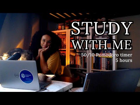 study/work with me live | 50/10 Pomodoro