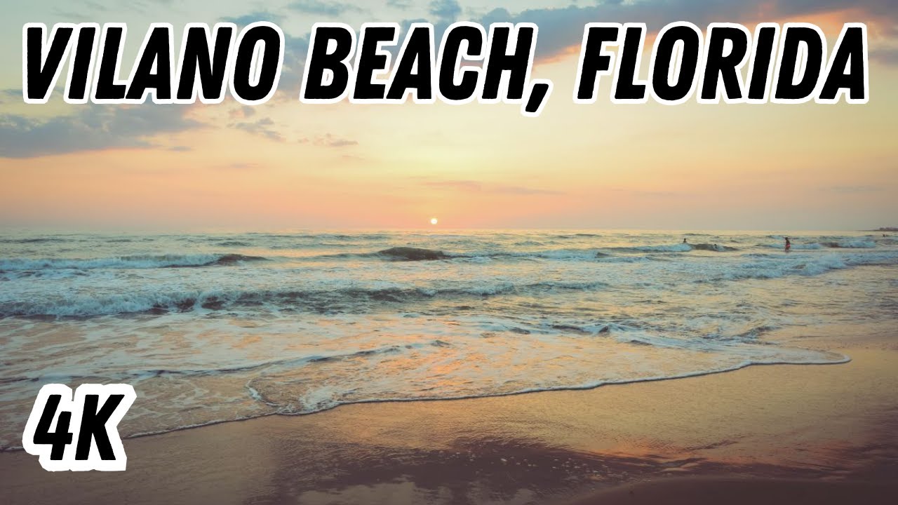 Sunset Walk on Vilano Beach in St. Augustine, Florida