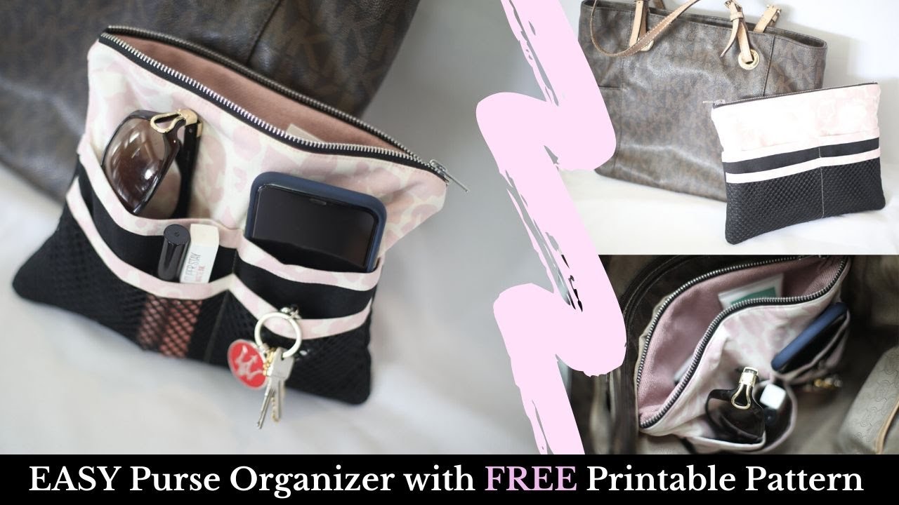 DIY Felt Purse Organizer - free sewing pattern