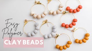 How to make easy Polymer Clay Beads for jewelry making