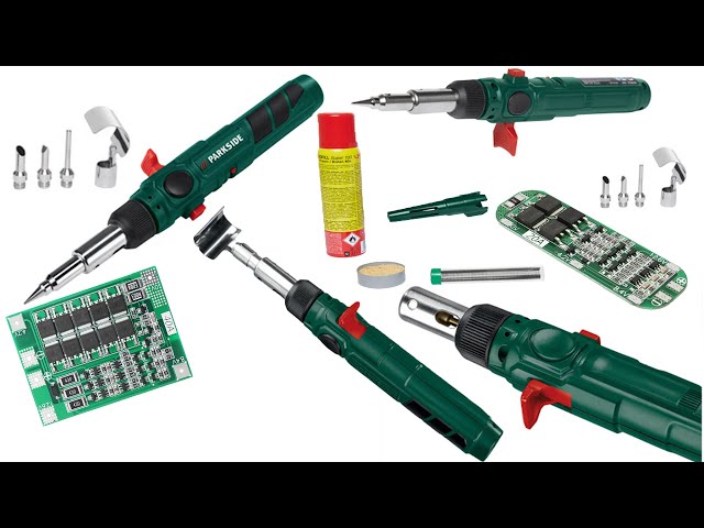 fer à souder à gaz lidl parkside présentation gas soldering iron  gaslötkolben saldatore a gas 