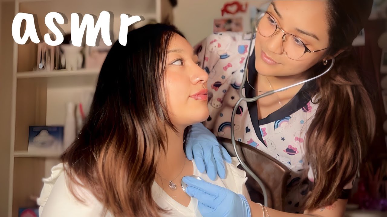 asmr TEST DE NERVIOS CRANEALES realista para dormir (doblemente relajante) @MARÍA DL ASMR