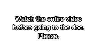 The doc is finished, watch the full thing before reading it.