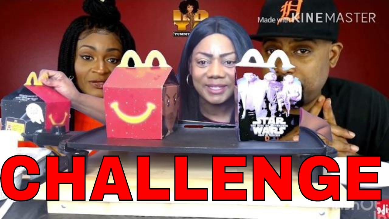 3 HAPPY MEALS IN 10 MINUTES CHALLENGE By YUMMY BITES TV