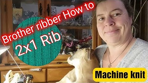 How to knit 2x1 rib Brother KR850 ribber & KH950i #knittingmachine #craft #knitting #machineknitting
