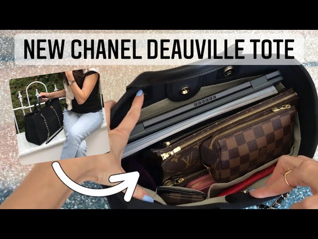 NEW CHANEL DEAUVILLE TOTE - What Fits, Wear & Tear, Weight