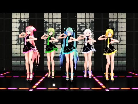 【MMD/4K】被害妄想携帯女子(笑)【Tda式Miku・Luka・Rin・GUMI・IA】