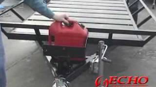 echo trailers Gas Can Rack with (2) 5 gallon cans 1-877-527-3455
