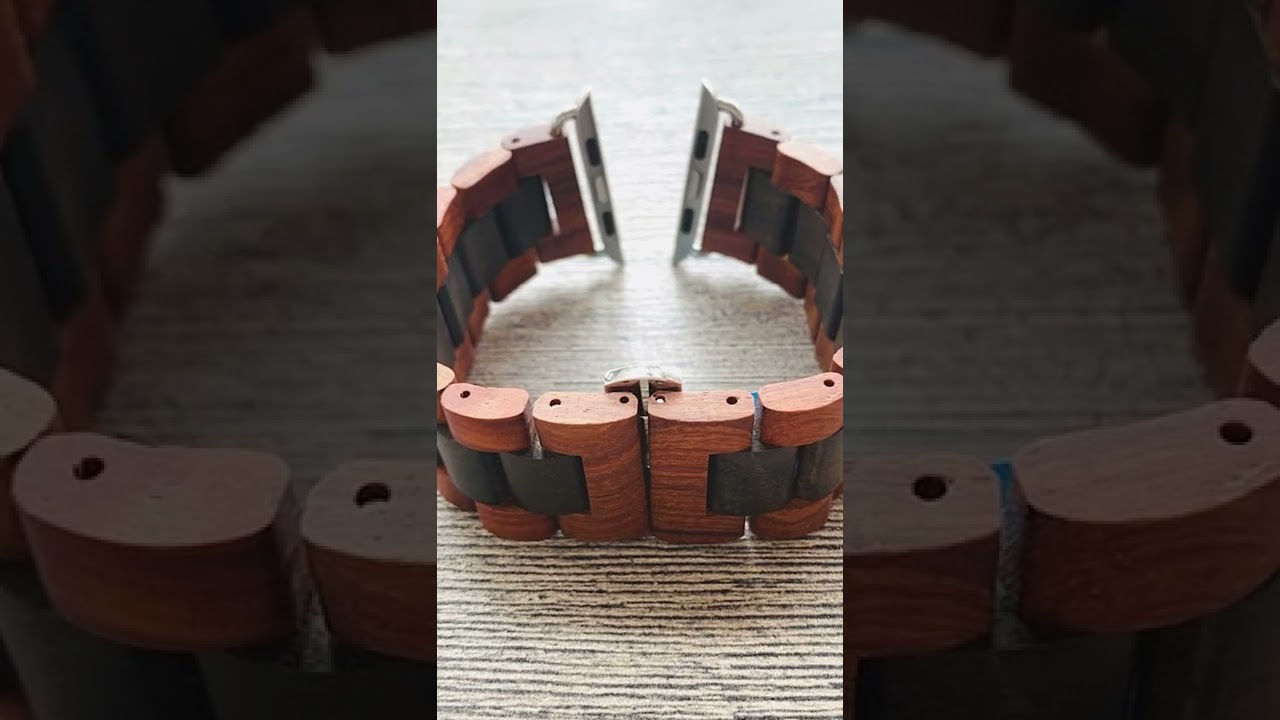 Retro Bamboo Wood Bracelet For Apple Watch Band 38mm 42mm 40mm 44mm 41mm 45mm
