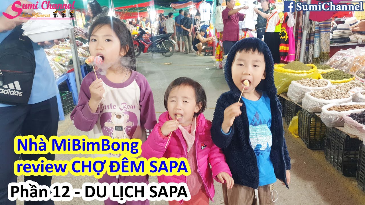 Phần 12 HÀNH TRÌNH DU LỊCH SAPA | Gia đình Mibimbog Đi Chợ Đêm SAPA | Ăn gì, Mua gì ở Chợ đêm Sapa