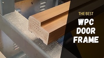 WPC DOOR FRAME MAKING || TEAK BROWN WPC DOOR FRAME LIVE PRODUCTION | EEZEE BOARD #wpcdoorframe