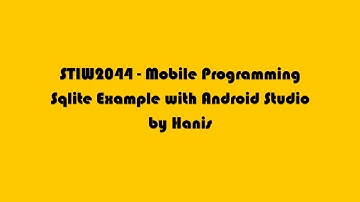 Sqlite Android Studio - updated