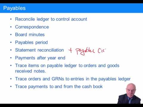 ACCA F8 The Audit of Payables - ACCA F8 The Audit of Payables