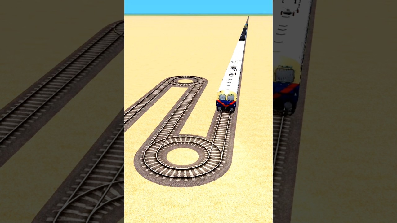 SNAKE🐍TRACK CROSSING TRAIN CIRCLE 💝#train #music #anime #beats #lofi #Indain