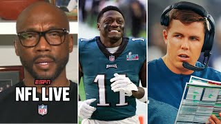 NFL LIVE | Kellen Moore will unlock the full potential of Eagles talented offense  Louis Riddick