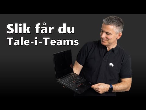 Slik får du tale i teams