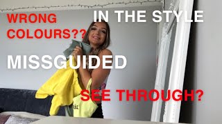 MISSGUIDED AND IN THE STYLE HAUL AND HONEST REVIEW | KATE SCOTT