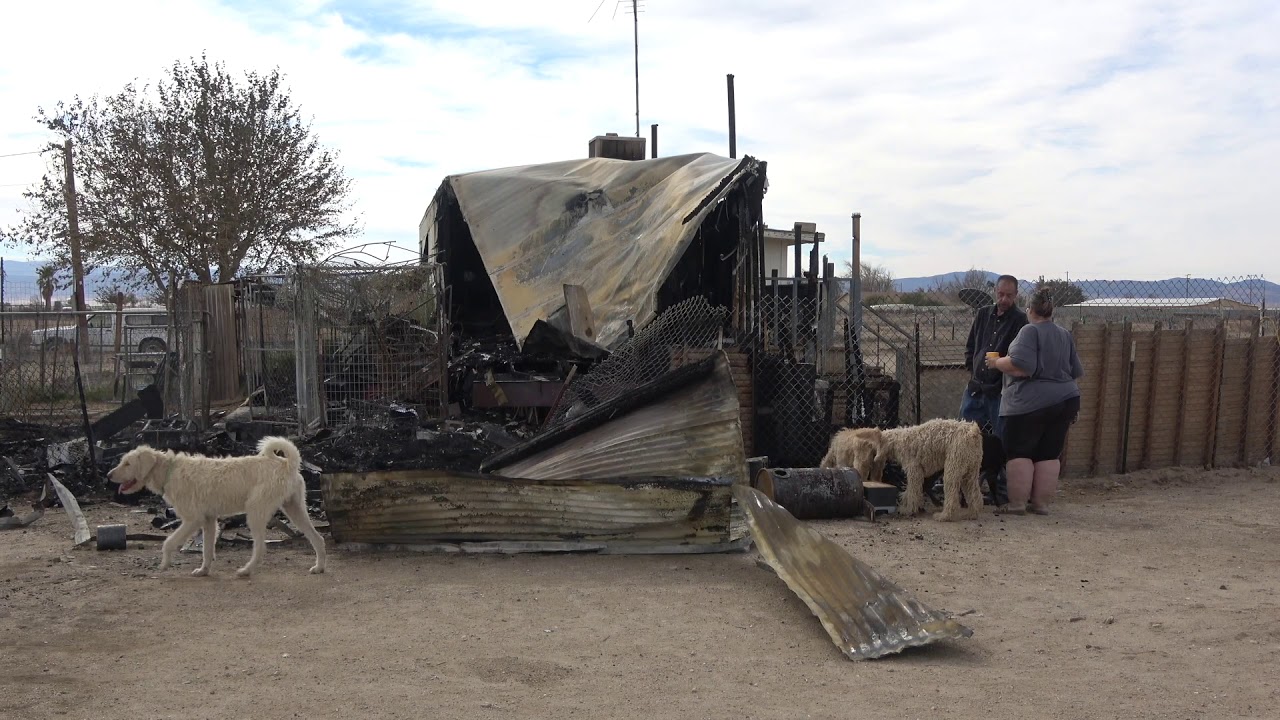 Early morning fire destroys home - YouTube
