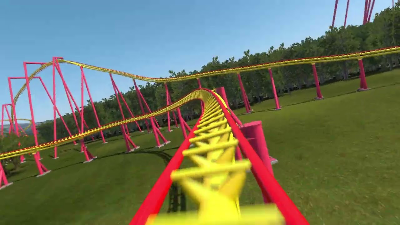 [Nolimits 2] - Blazin' Fury (203 MPH !!!) (Remastered Version) Intamin Super Sonic (HD POV)