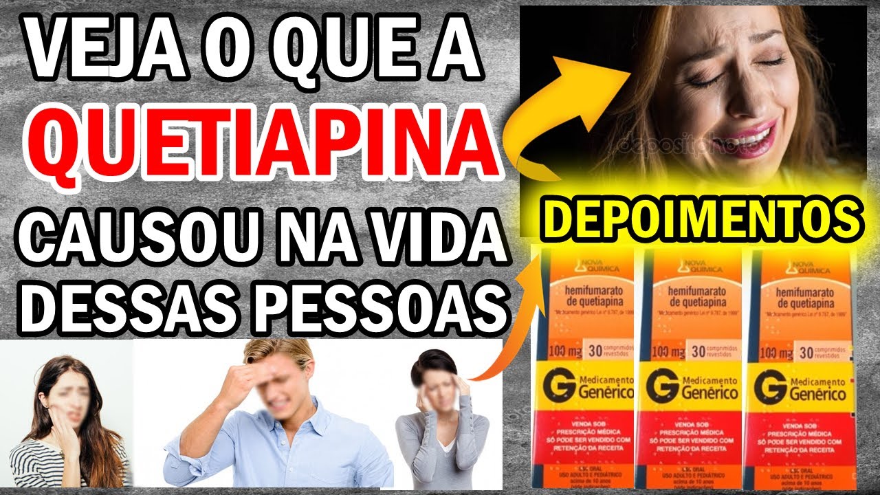Quetiapina os PIORES Efeitos Colaterais - YouTube