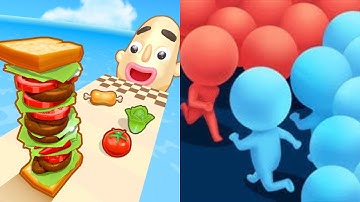 Sandwich Runner vs Count Master - All Level Gameplay Android,iOS - NEW APK UPDATE GAMEPLAY 2024