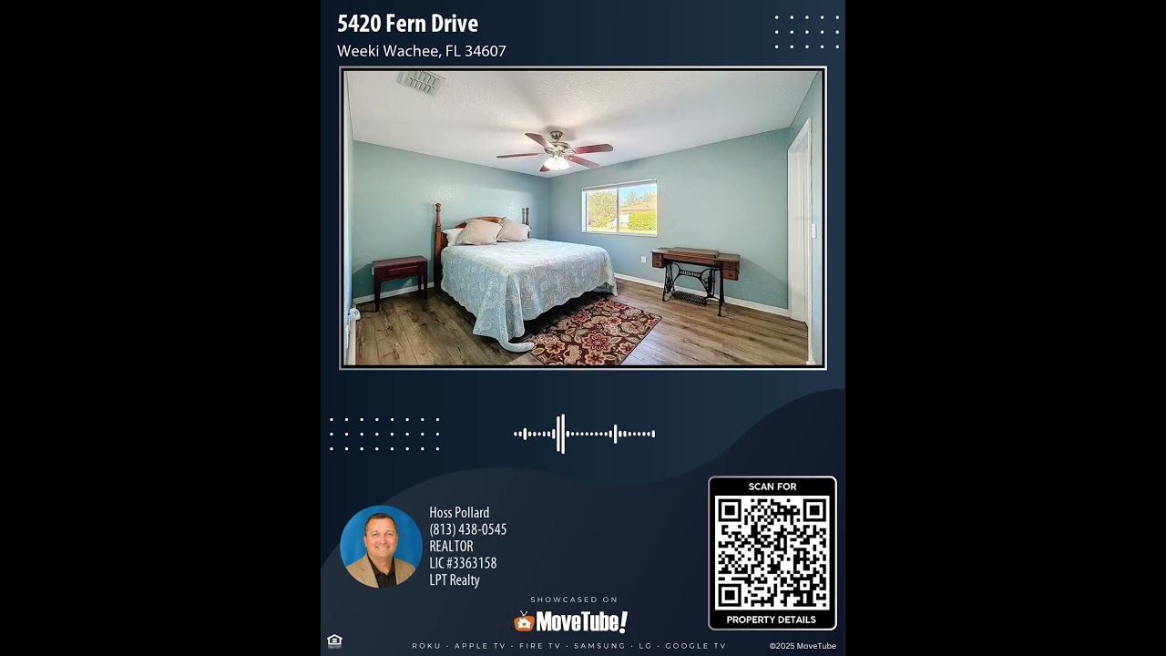 5420 Fern Drive, Weeki Wachee, FL 34607 | 3 Bedroom Home For Sale