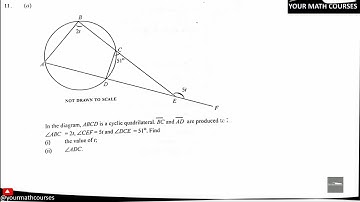 WASSCE 2024 Core Maths Paper 2 Question 11 -Ghana