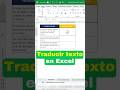 🈶TRADUCE UN TEXTO a cualquier IDIOMA en Excel  #excel #exceltips #microsoft