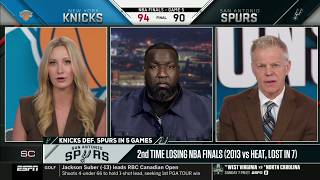 "Fire Mitch Johnson now!" - Perkins reacts to Spurs loss to Knicks in Game 5 NBA Finals