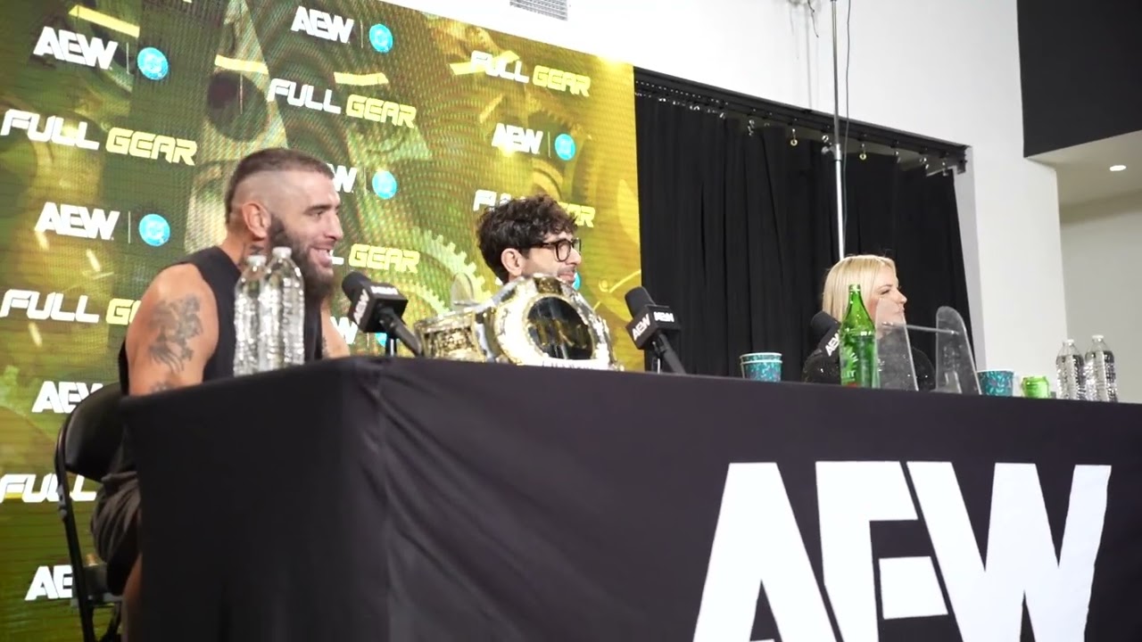 Марк Бриско на AEW Full Gear Media Scrum 2025
