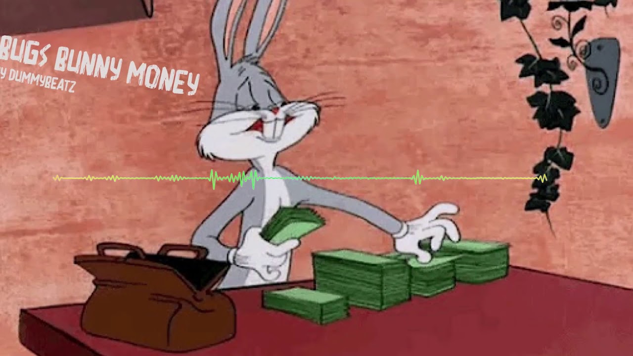 Money bunny. Мистер. Багса Банни и деньгами фото для обоя.