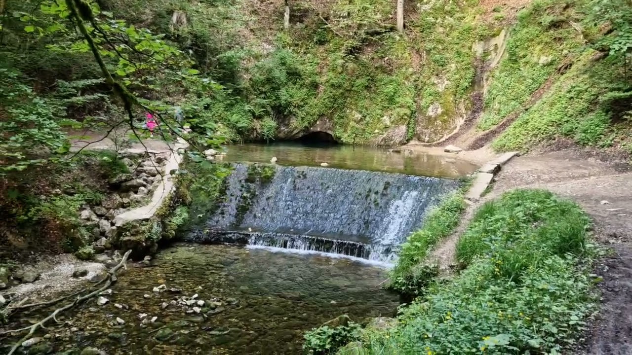 La Source bleue à Malbuisson dans le Haut-Doubs avec mon ami Jean-Paul