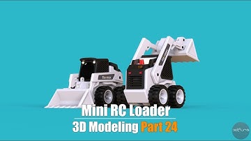 Fusion 360 3d modeling for 3d printing _mini rc loader_Part 23_ final assembly 2