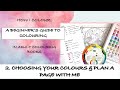 A beginners guide to coloring  2choosing colours for your page  where to start adult colouring