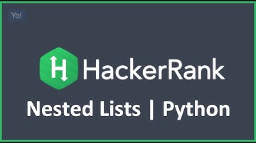 Nested Lists | Hacker rank Solution in Python