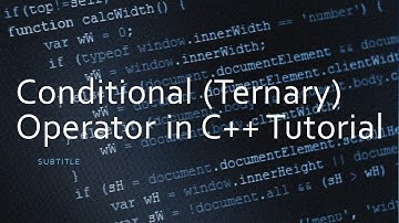 C++ Conditional (Ternary) Operator Tutorial