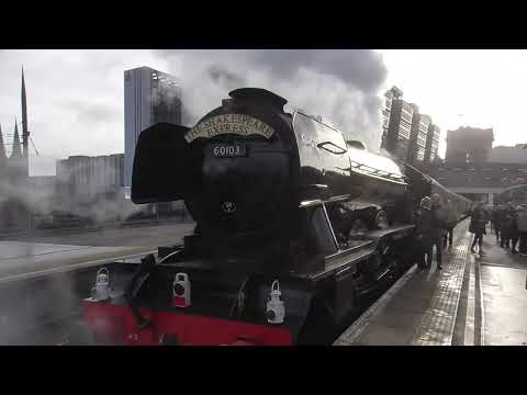 60103 Flying Scotsman on The Shakespeare Express at Birmingham Snow Hill on 21/02/2026