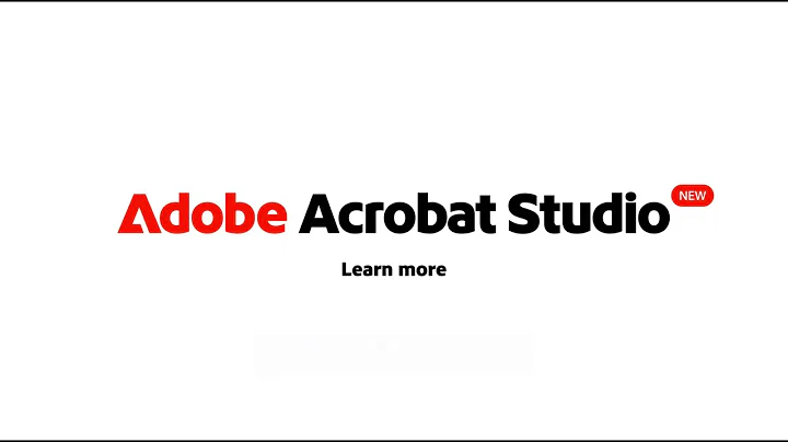 Meet the new Adobe Acrobat Studio