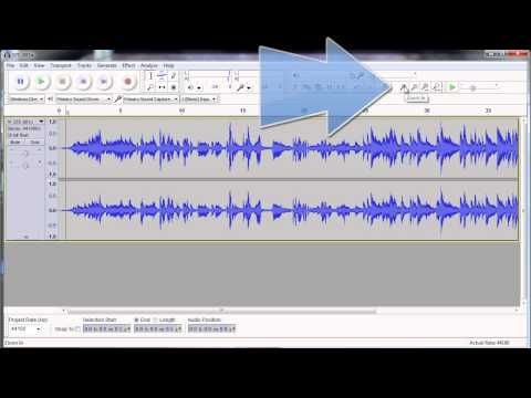 Basic Audio Editing & Production Using Free Audacity Software - Part 6:  Zoom In and Out