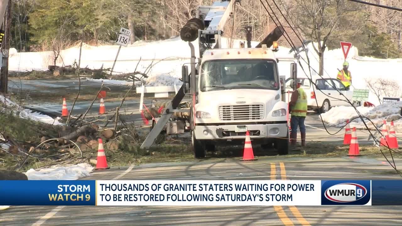Thousands of Granite Staters still without power following Saturday's ...