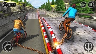 Chained Bicycle Racing Stunts Break Chain Rivals (by Tech 3D Games Studios) Android Gameplay [HD] screenshot 2