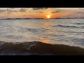 Vídeo do pôr do sol do açude Orós com o som da água e muitas ondas
